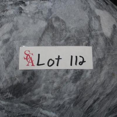 A4	#1016 Grey/White Marble Panther Statue                                                Dims=28/48/17