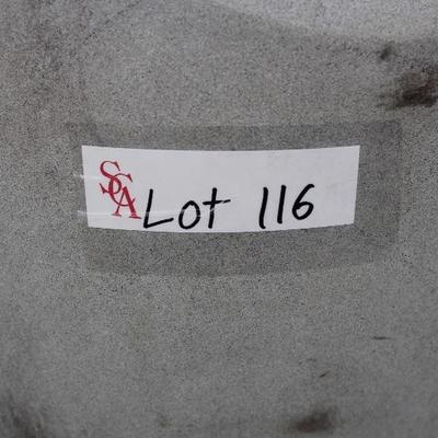 A4	#1020 Grey Modern Sculptured Stone Statue of Couple                        Dims=44/12/12