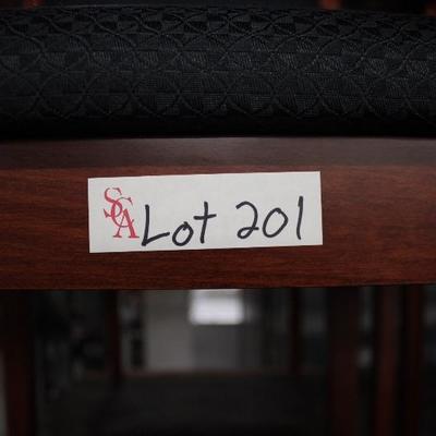 A54	#302 Mahaogany/Black Guest Chairs UP to 7 pcs Available