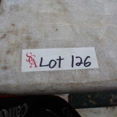 A4	#1030 Large White Marble Fireplace Mantle                                          Dims=52/65/12