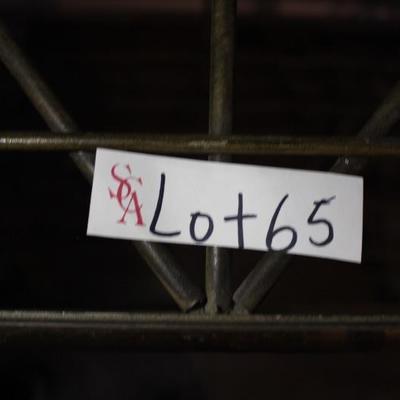 A4 	#26 Brass/Wrought Iron Bakers Rack                                                         Dims=85/60/19