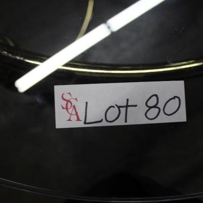 C83	#13 Oval Brass & Glass Cocktail Table                                                           Dims=19/37/33