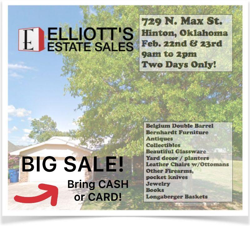 Elliott S Hinton Oklahoma Estate Hinton Ok 73047