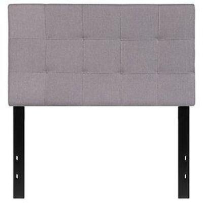 Flash Furniture Bedford Tufted Upholstered Twin Size Headboard in Light Gray Fabric