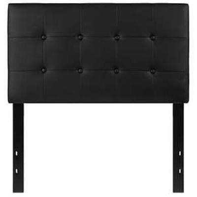 Flash Furniture Lennox Tufted Upholstered Twin Size Headboard in Black Vinyl