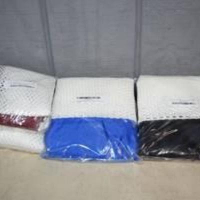 6 Nylon and Mesh Laundry Bags 27 x 33 2 Black, 2 Royal and 2 Burgundy