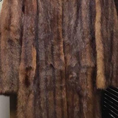 Vtg Beaver Fur Coat