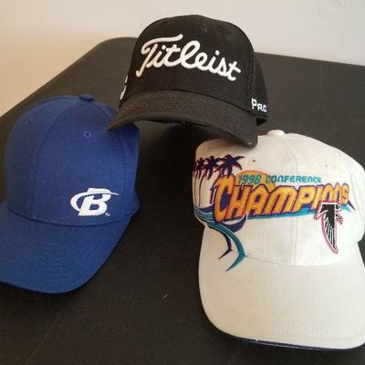 Lot # 86 - $12 Three baseball caps - 1998 Conference Champions Falcons  