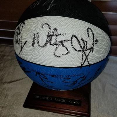 Orlando Magic Basketball Autographed (Back Pic) of Lot # 172  