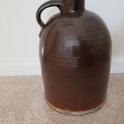 Lot # 108 - $55 Number 2 Crockery Stoneware Jug (Full View pic of Jug) 