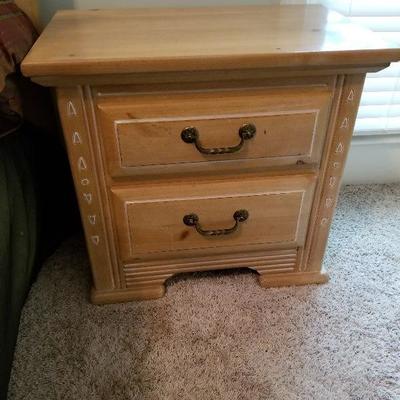 Lot # 71 - $80 TWO Nightstands (Pair) 26" long X 24" tall X 16" wide