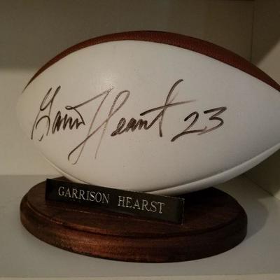 Lot # 163 - $40 Garrison Hearst #23 Autographed Football 