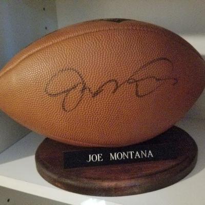 Lot # 165 - $115 Joe Montana Autographed Football   
