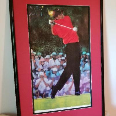 Lot # 150 - $23 Picture of Tiger Woods 25