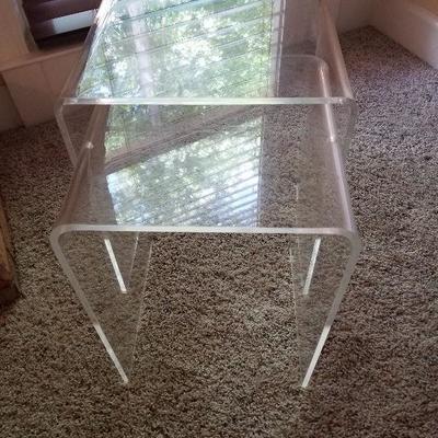 Lot # 59 - $100 Acrylic Nesting Tables (Only two are shown in picture but there are THREE OF THESE).