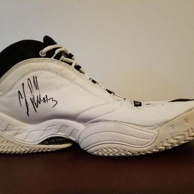 Lot # 170 - $175 Autographed Game Worn Shoe Cal Bowdler #3 