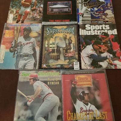 Lot # 188 - $65 Assortment of Sports Programs (2 are in David Justice Pack) 