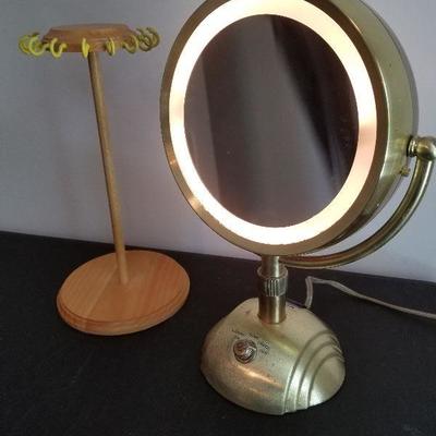 Lot # 87 - $ 20 Vintage Conair Makeup Mirror and Necklace holder  