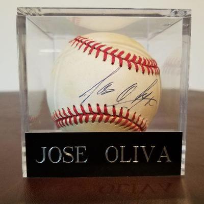 Lot # 215 - $20 Autographed Jose Oliva Baseball  
