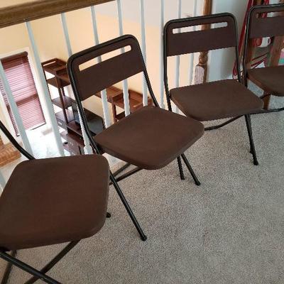 Lot # 136 - $20 FOUR Folding LIGHT WEIGHT Chairs  