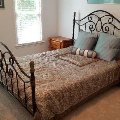 Lot # 119 - $200 Iron Bed 60" Wide Queen   