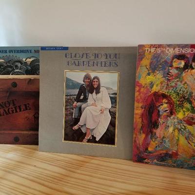 Close up of Vinyl Albums from Lot #133 