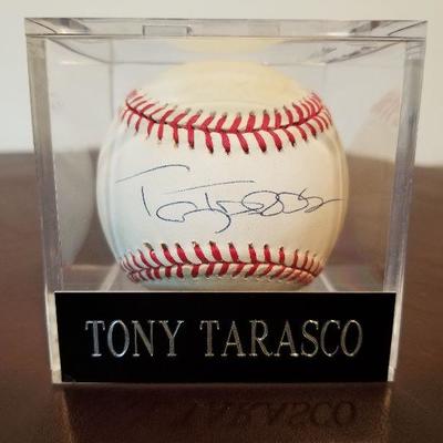 Lot # 211 - $15 Autographed Tony Tarasco baseball  