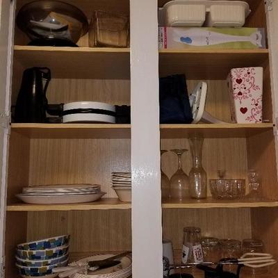 Lot # 65 - $20 Kitchen cabinet of items (This is everything in this picture! 