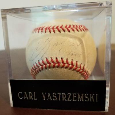 Lot # 208 - Autographed Carl Yastrzemski Baseball  