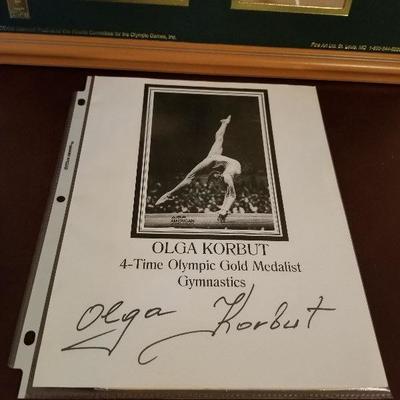 Photo of Olga Korbut Autographed from Lot # 166