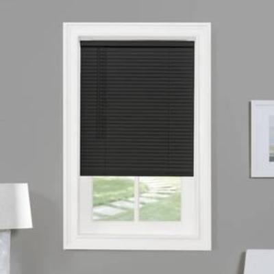 Achim Cordless GII Morningstar 1 Light Filtering Mini Window Blind 52x64 - Black