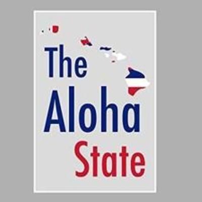 ArtsyCanvas Hawaii - The Aloha State Map Flag (36x24 Poster)