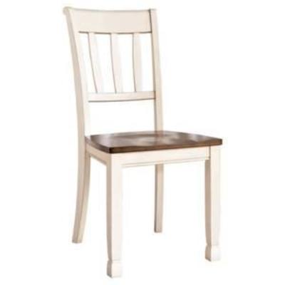 2pc Whitesburg Dining Room Side Chair Cottage White - Signature Design by Ashley, Adult Unisex, Brown White