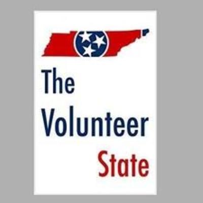 ArtsyCanvas Tennessee - The Volunteer State Map Flag (36x24 Poster)