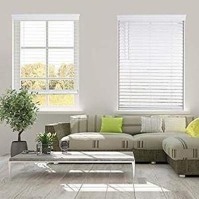 2 Cordless Faux Wood Blind