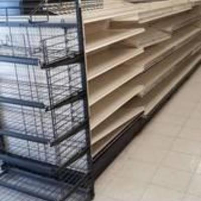18 foot shelving double sided