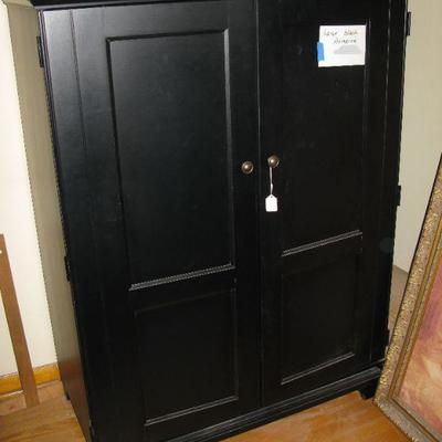 Walter E Smith black lacquer armoire  BUY IT NOW $ 