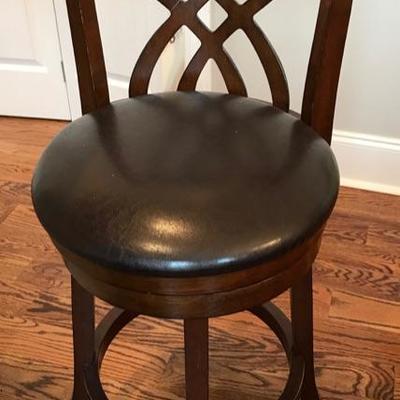 Wood and leather bar stool $90
2 available