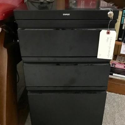 Staples file cabinet $25