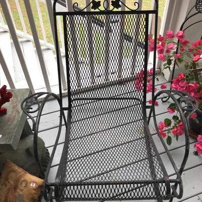 Wrought iron chair $45