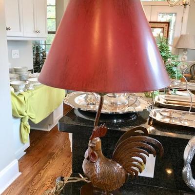 Rooster lamp $55