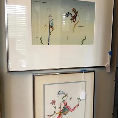 Top Richard C. Hagerty untitled $275 SOLD
Bottom: Richard C. Hagerty
Dancing Flowers $275
