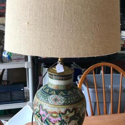 Cloisonne style lamp $45

