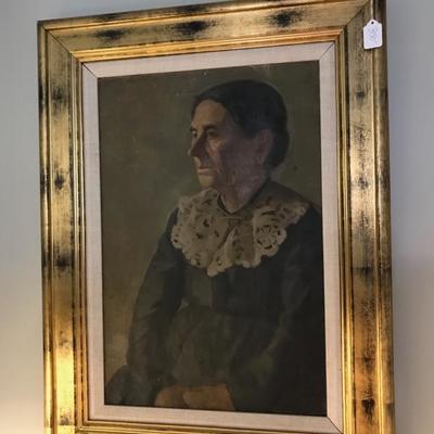 French School 19th century 
Portrait of a Woman with Lace Collar $350