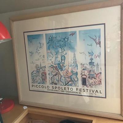 Piccolo Spoleto Poster 1990 
signed by Richard C. [Duke} Hagerty $75