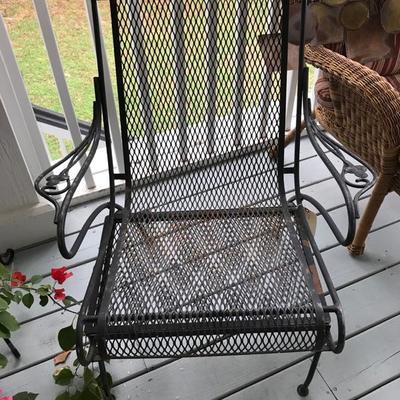 Wrought iron chair $55