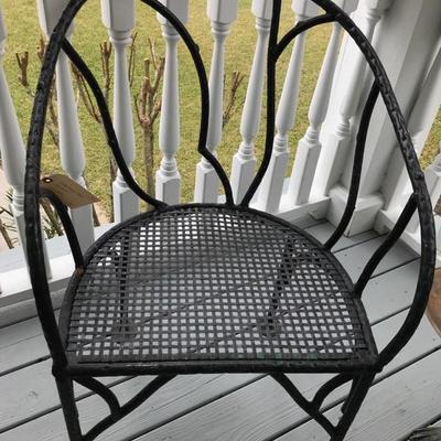 Wrought iron branch design chair $140
2 available