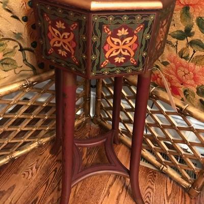 Chinoiserie style box/stand $175
2 available