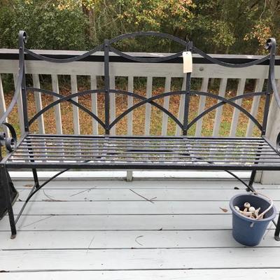 Wrought iron bench $250