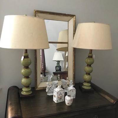 Green stacked balls lamp $89
2 available